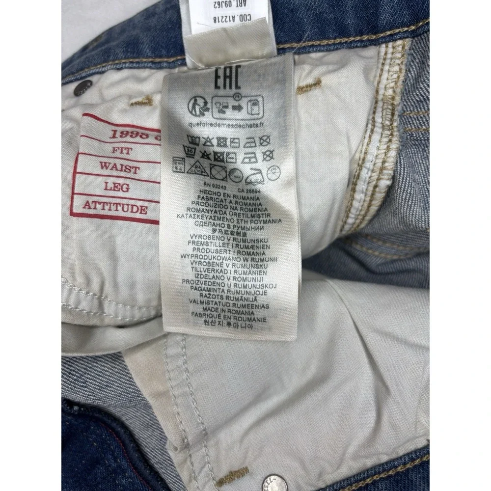 Diesel Denim Jeans 1998 D-Buck 09J62 27x34 Bootcut Leg Slim Fit NWT $350 Stetch